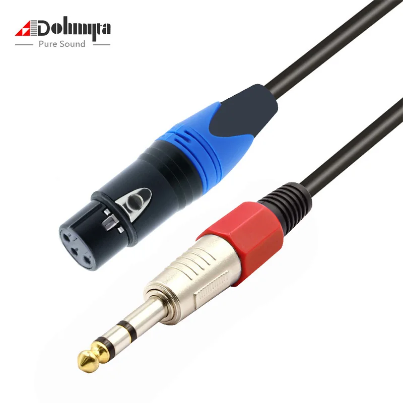 Новинка Лидер продаж 1/2/3/4/5m микрофонный провод шнур XLR для женщин Jack 6 35/6 5 мм