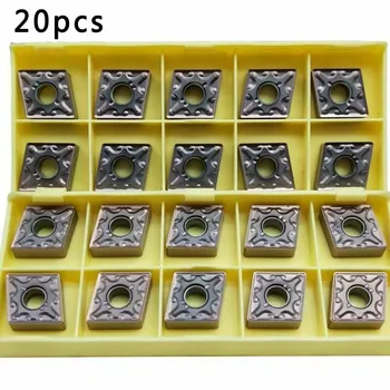 

20pcs Carbide Inserts CNMG120408-MA LF6018 80 Degree Kit For Cast Iron Diamond