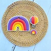 3PCS/lot Baby Rainbow Silicone Teether Bead Pacifier Clip Food Grade Silicone Kids DIY Handmade Toys  Accessories Newborn 5
