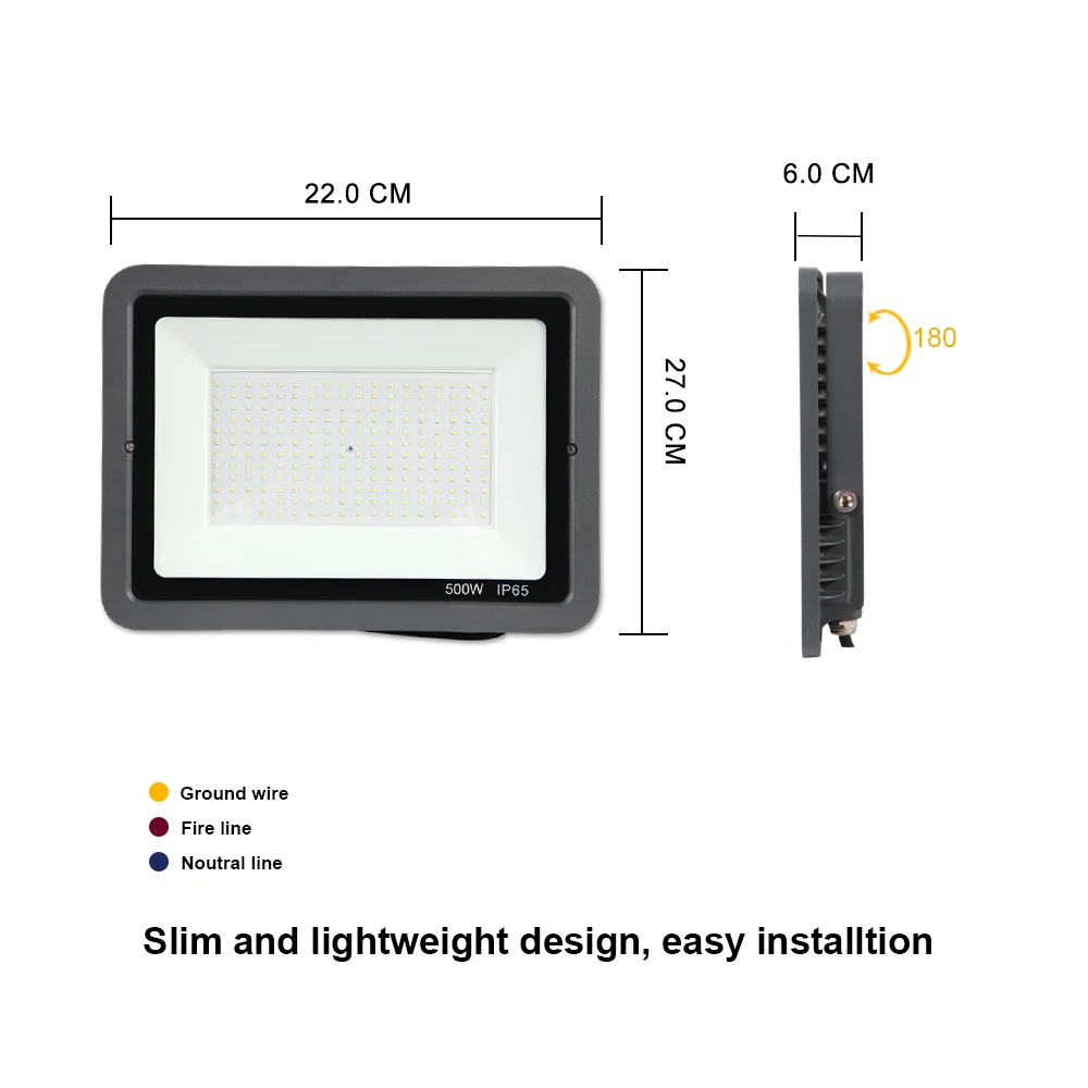 500 Вт прожектор отражатель светодиодный Ip65 водонепроницаемый прожектор наружный AC 220 В прожектор светодиодный свет отражатель садовый светодиодный светильник