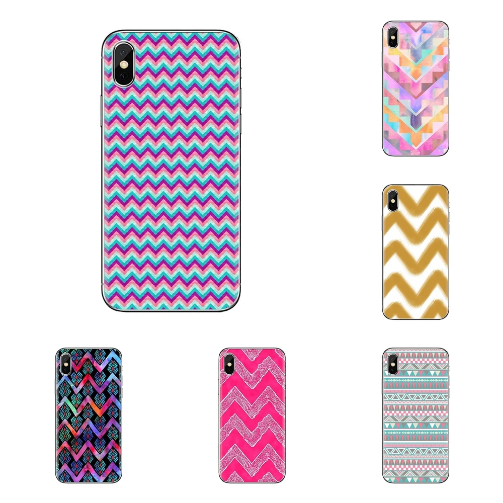 tribal chevron Geometric For Xiaomi Mi3 Samsung A10 A30 A40 A50 A60 A70 Galaxy S2 Note 2 Grand Core Prime Transparent Soft Cases |