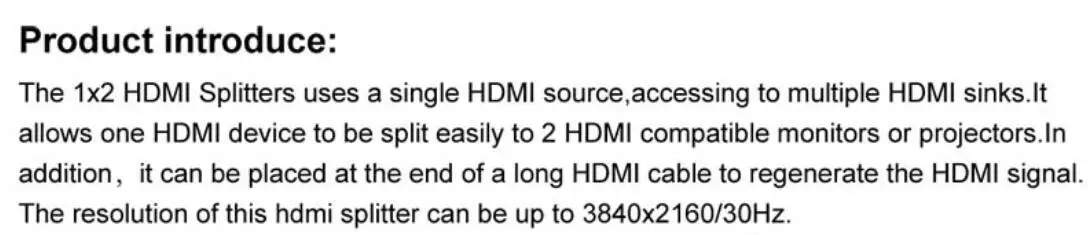4K HDMI сплиттер HD 1080p видео HDMI коммутатор AC3 DTS 1X2 1 в 2 выход усилитель двойной дисплей для HDTV DVD для PS3 Xbox