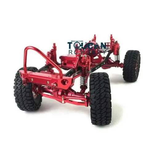 1/10 осевой SCX10 D90 RC Рок Гусеничный автомобиль модель красный металлический алюминиевый сплав рама