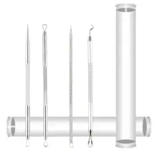 Лидер продаж, 1 комплект, набор инструментов для удаления черных точек из нержавеющей стали, профессиональный инструмент для удаления черных точек, акне, комедона, прыщей, пятен, экстрактор, инструмент для красоты