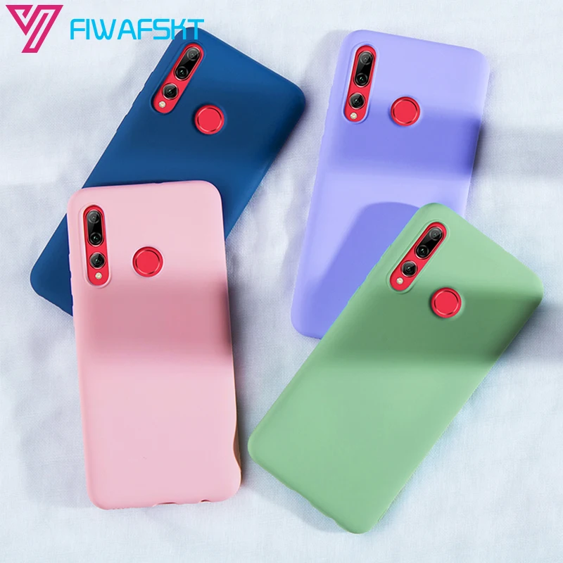 Однотонный силиконовый чехол для Huawei P Smart Z 2019 P20 P30 Mate 10 20 30 Lite honor 10i Pro Модный