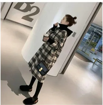 

Early Autumn Popular Early Autumn Temperament Women's Wear Sweet Mori Super Fairy Waist Slimming Grid Skirt 9145