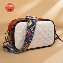 OUMISI вид женской сумки красный широкополосный Наклонный мешок ins модная сумка для камеры в сто раз