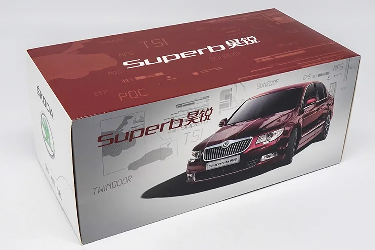 1:18 Skoda Superb сплав модель автомобиля статические металлические модельные автомобили оригинальная коробка для коллекции подарков