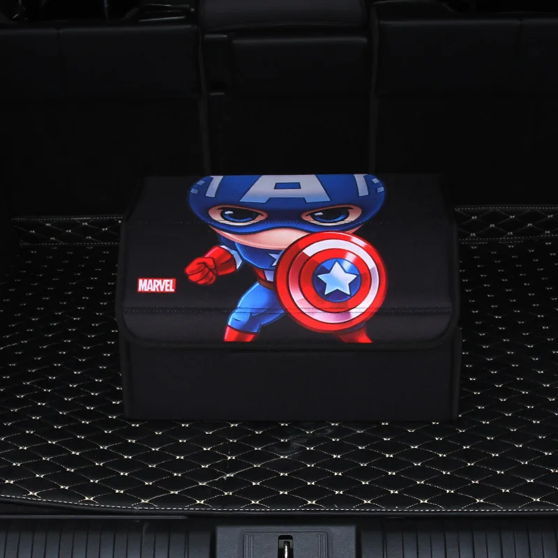 Багажник автомобиля коробка-органайзер "Человек-паук" Капитан Америка сумка для хранения в автомобиле АВ складная коробка автомобильный Органайзер