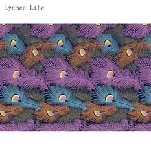 Lychee Life 3YardsPeacock напечатанная настоящая восковая ткань высокого качества хлопок Африканский батик ткань для свадебного платья Швейные материалы