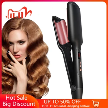 

Professional Corrugated Hair Curler Egg Perm Splint Straightening Irons Tourmaline Ceramic Curling Iron Women Styling Tools