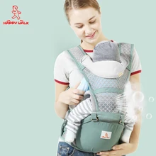 Happywalk Baby Carrier Хипсит(пояс для ношения ребенка) мягкое сиденье материал для здоровья эргономичная Сумка-кенгуру для ребенка четыре сезона