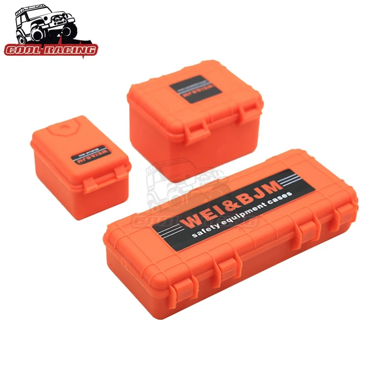3 шт. 1/10 Масштаб Гусеничный Rc автомобиль декоративные аксессуары жесткий пластик инструмент Винт Коробка Набор Для осевой SCX10 D90 90046 TRX-4 WRAITH