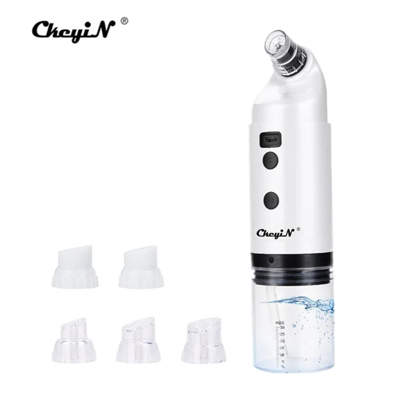 

LED Light Small Bubble Blackhead Remover Pore Vacuum Suction Water Cycling SPA Facial Cleanser Pimple Sucker Face Cleansing 48