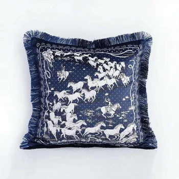 

Home Decorative Velvet Leopard Horse Cushion Cover Seat Car Home Sofa Bed Decorative Pillowcases *women Throw Pillow Case