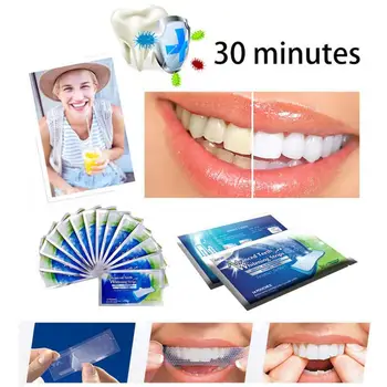 

2Pcs/pack Home Teeth Whitening Strips Bleaching Oral Hygiene Care for False Teeth Veneers Perfect Dental Bleaching Tools TSLM2