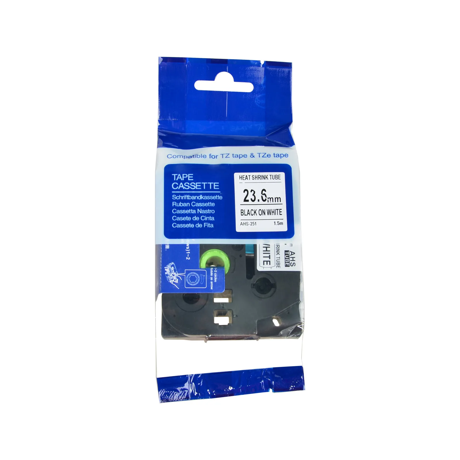 Greencycle-fita de Tubo Termoencolhível para Impressora P-touch Máquina de Etiquetas Compatível com Brother Hse211 221 231 621 mm mm 12 mm - Imagem 2