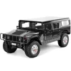 1/10 US American Hummer H1 Alloy Car Civilian Military 4WD 16CH RC Truck Upgrade With Sound and Light KEYIGE HG-P415 1