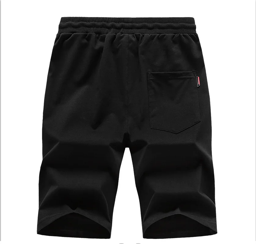 TJWLKJ Men's casual shorts Summer Casual Drawstring Breathable Straight Cargo Shorts High Quality Male Elastic waist short Homme