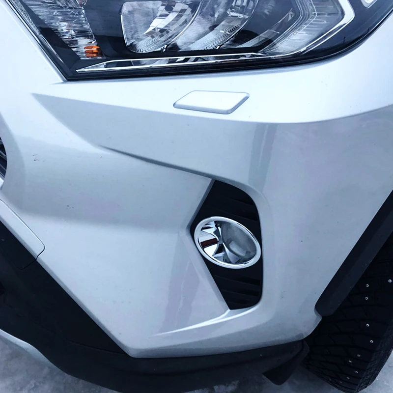 

High Quality ABS Plastic For Toyota RAV4 2019 2020 Car front fog lamp Light Cover Trim Sticker car accessories styling 2pcs