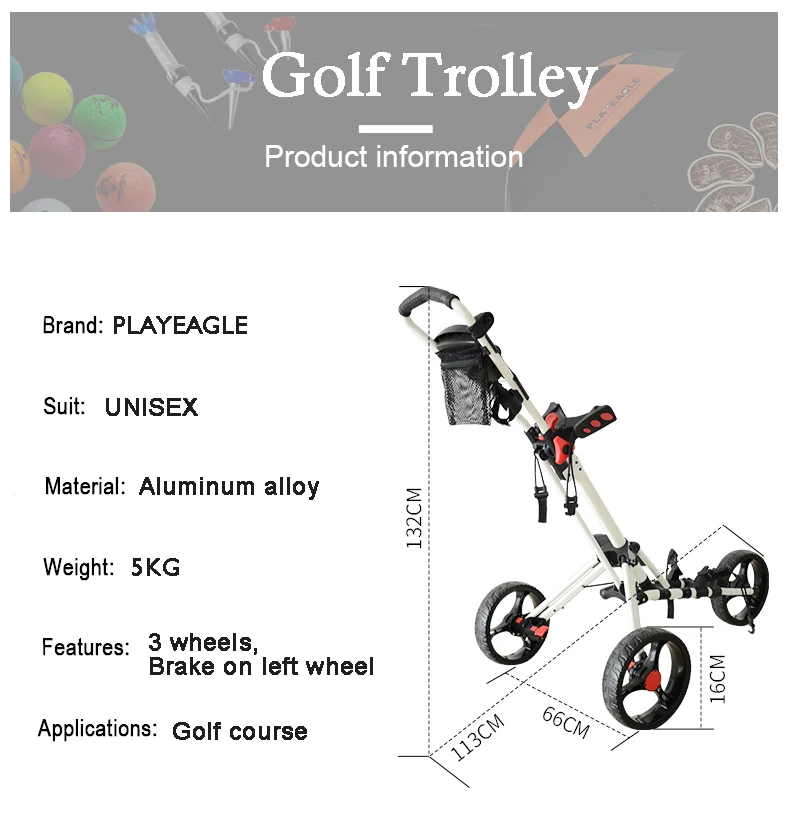 Golf trolley details