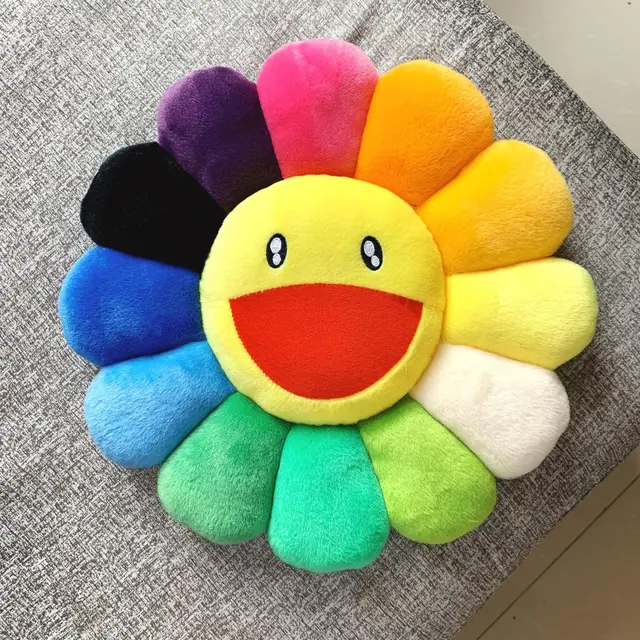 27 Color Cushion Plush Toy Kawaii Murakami Sunflower Pillow Soft Flower