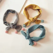 Хлопковый детский шарф, модный корейский стиль, кольцо, шарф для мальчиков и девочек 10