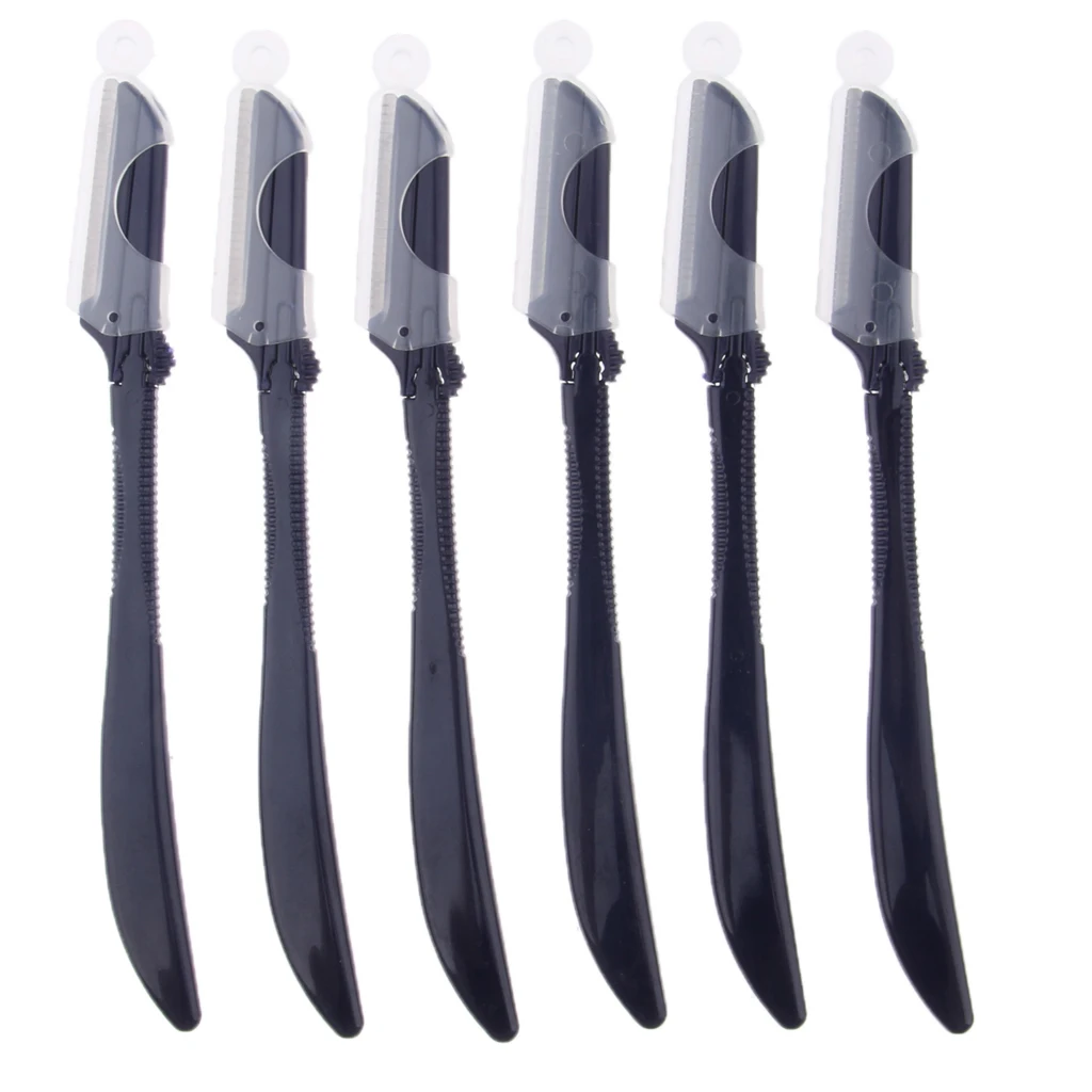 6 Pcs Women Men Painless Hair Eyebrow Trimmer Eyebrow Legs Arms Bikini Facial Hair Removal shaper Shaver