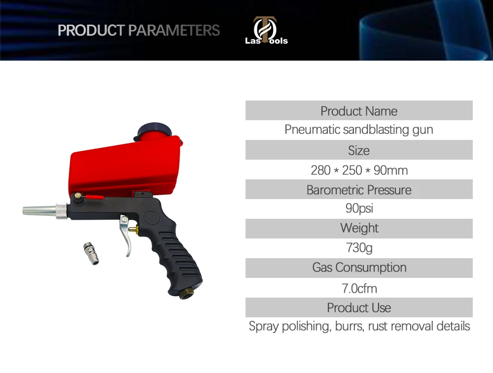 90psi портативный гравитационный Пескоструйный пистолет пневматический небольшой Пескоструйный Аппарат Регулируемый пневматический Пескоструйный набор