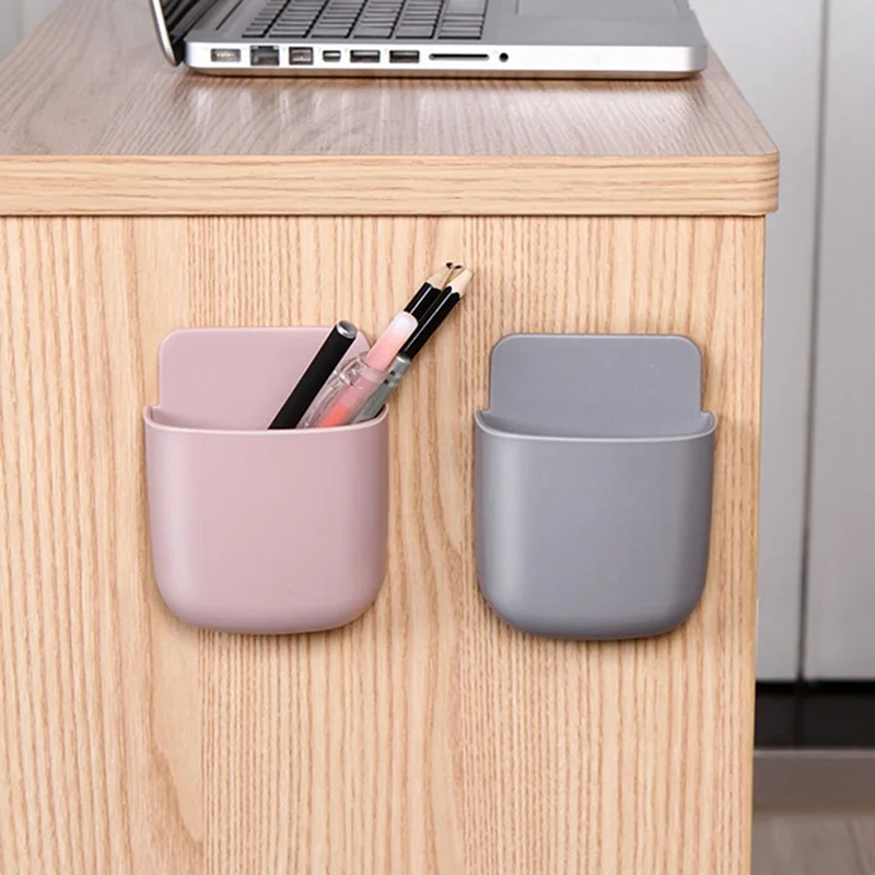 

Remote Control Storage Box Wall Mounted Storage Organizer for Wall Desk Door Air Conditioner TV Mobile Phone Case Holder