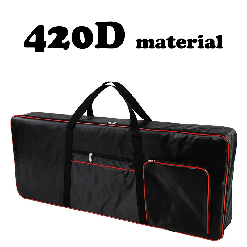 61 Key Keyboard Backpack Instrument Bag 420D/600D Nylon for Electronic Organ