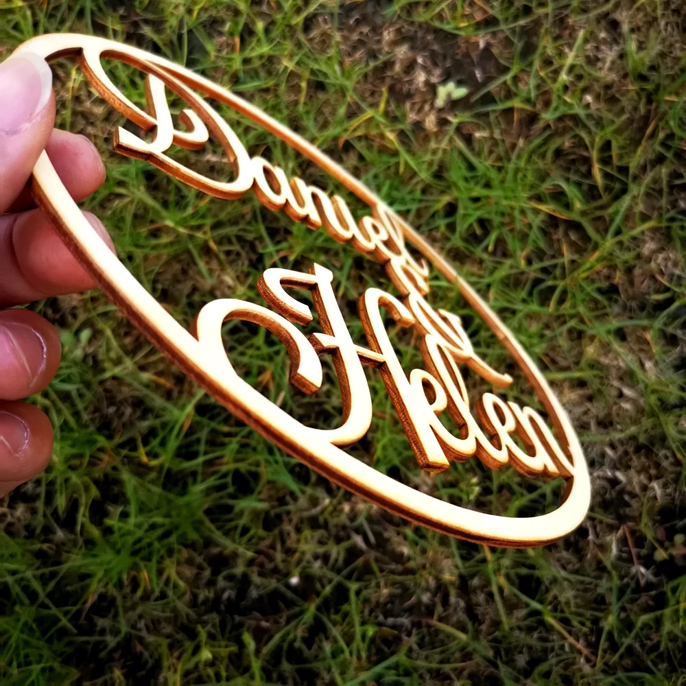 Custom Bride and Groom Name round Anniversary Gift Personalized Hoop Style Name Mr& Mrs Wedding Party Photo Props Wood Decor (2) 副本