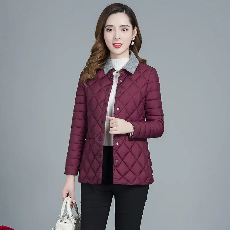 

2019 Autumn And Winter Cotton-padded Clothes Women's New Style Korean-style Slim Fit-Style Short Small Cotton-Padded Jacket Po F