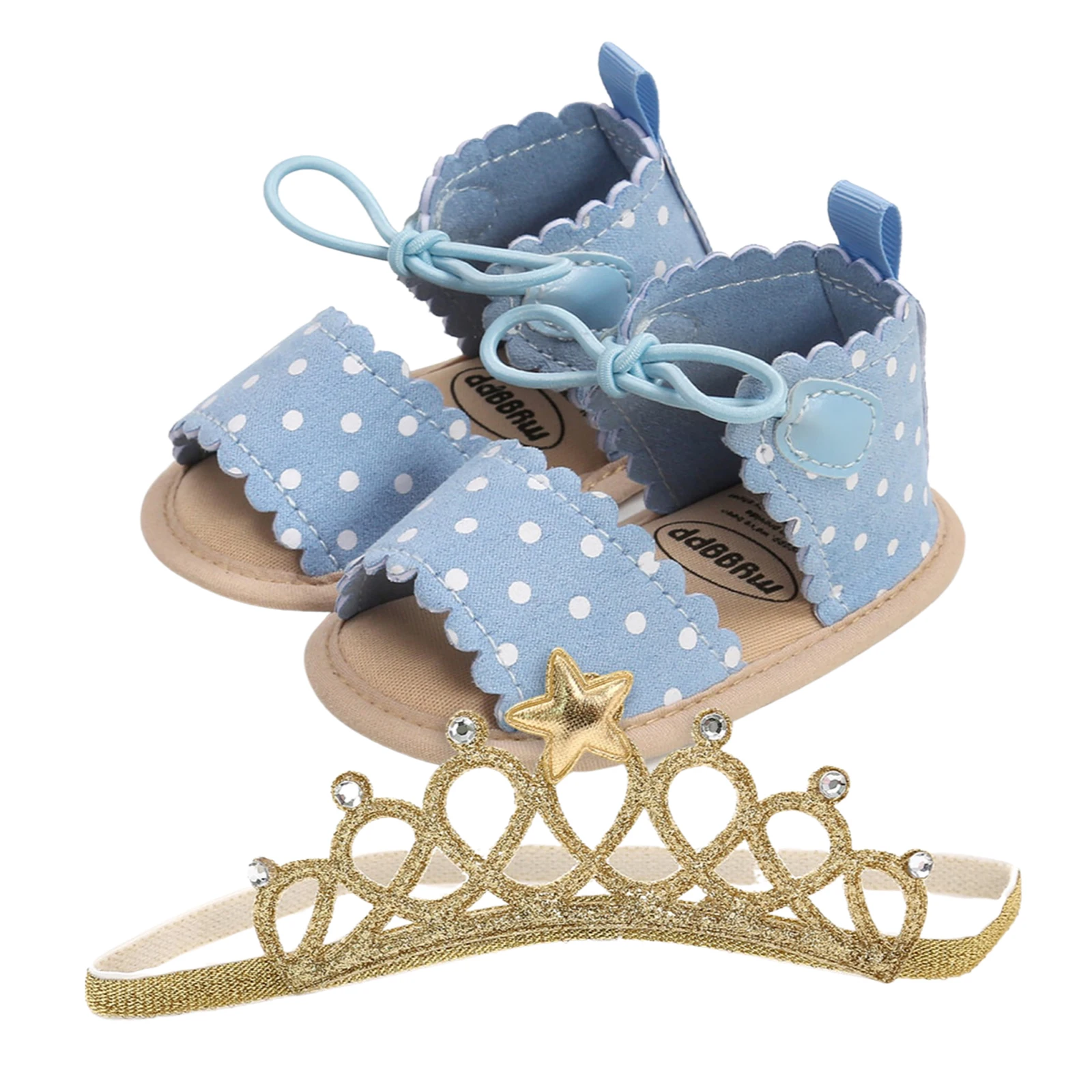 0-18M Newborn Baby Girls Bow Polka Dot Sandals Party Princess Sandals Summer Beach Shoes Infant Baby Girl Shoes