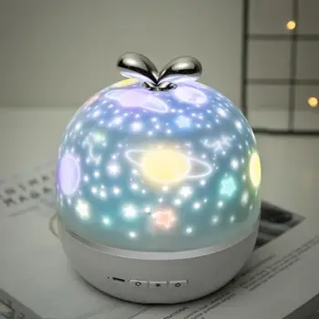 

LED Projector Star Moon Rotating Galaxy Night Light Lamp For Children Kids Bedroom Music Box Music Light Christmas Home Decor