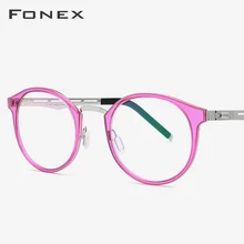 TR90, оправа для очков, для женщин, Круглый, по рецепту, близорукость, оптическая оправа для очков, для мужчин, Ретро стиль, очки без винтов, 517