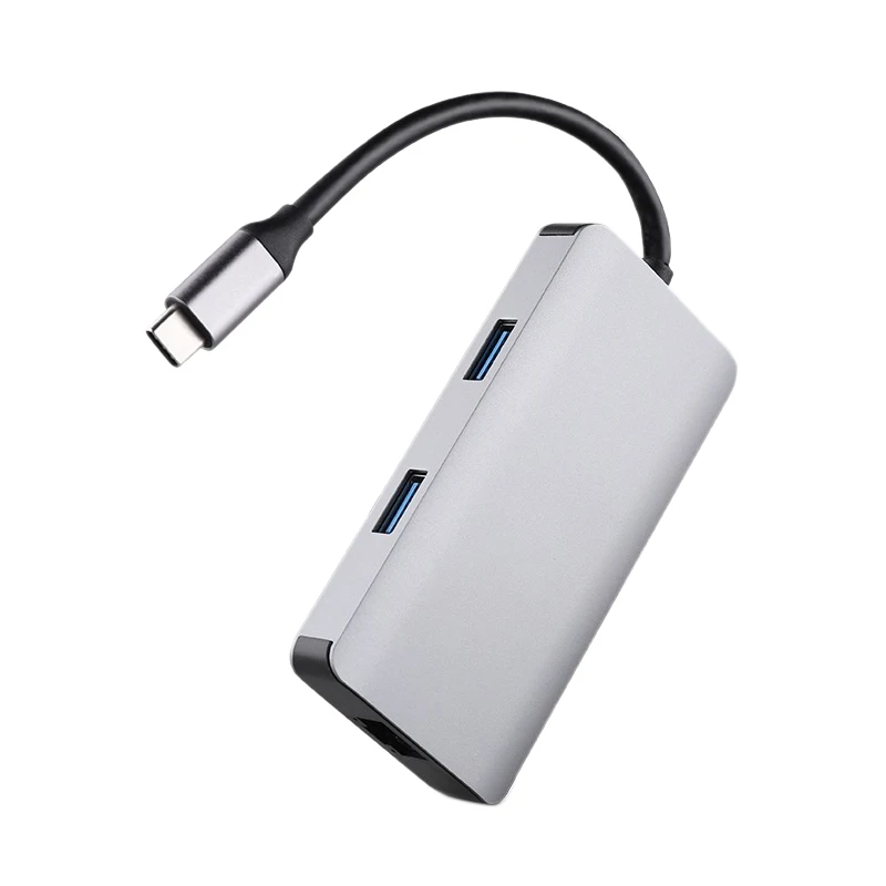 7 в 1Hub Тип C док-станция к HDMI гигабитная сеть USB3.0+ SD/TF PD кардридер концентратор