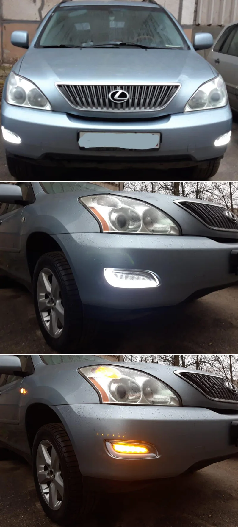 2 шт. для Lexus RX300 RX330 RX350 2003-2009 желтый указатель поворота реле Водонепроницаемый ABS 12В дневные ходовые огни лампы светодиодный дневной светильник