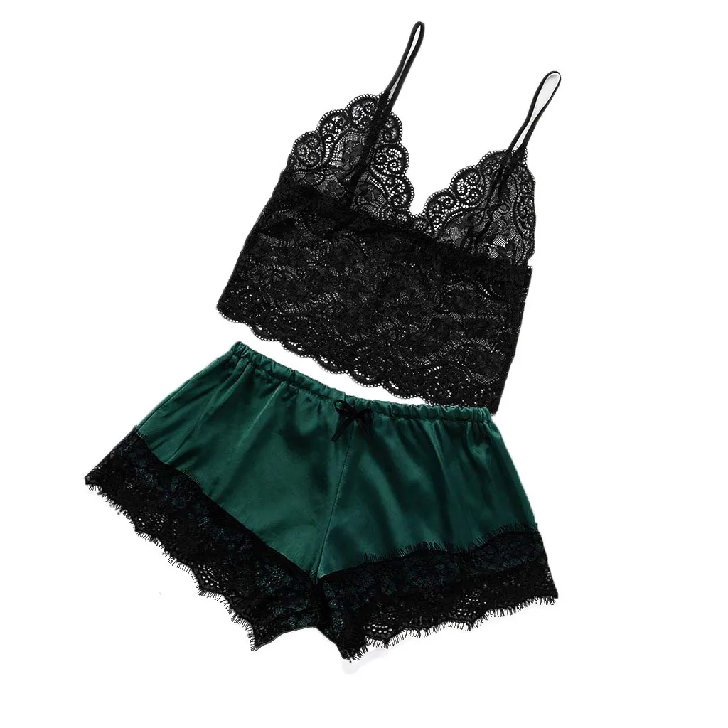 TELOTUNY женское сексуальное нижнее белье кружевной комплект Babydoll Женская атласная