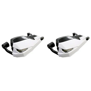 

Led Motorcycle Handle Wind Shield Handguards For Bmw F800Gs/R1200Gs Lc/Adv Include Signal Lights And Daytime Running Lamp(White)