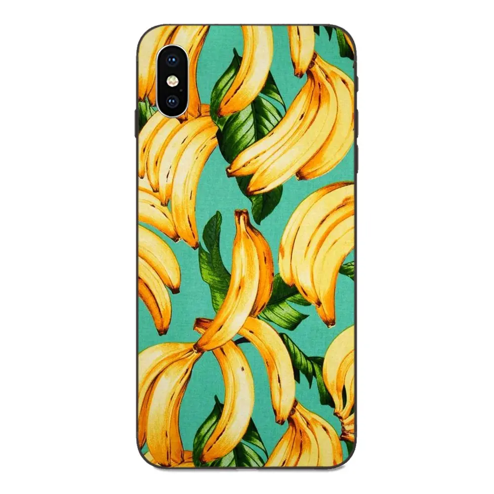 Рисунок банановых листьев листья фруктов тропические Еда лето для Huawei Honor 5A 6A 6C 7A
