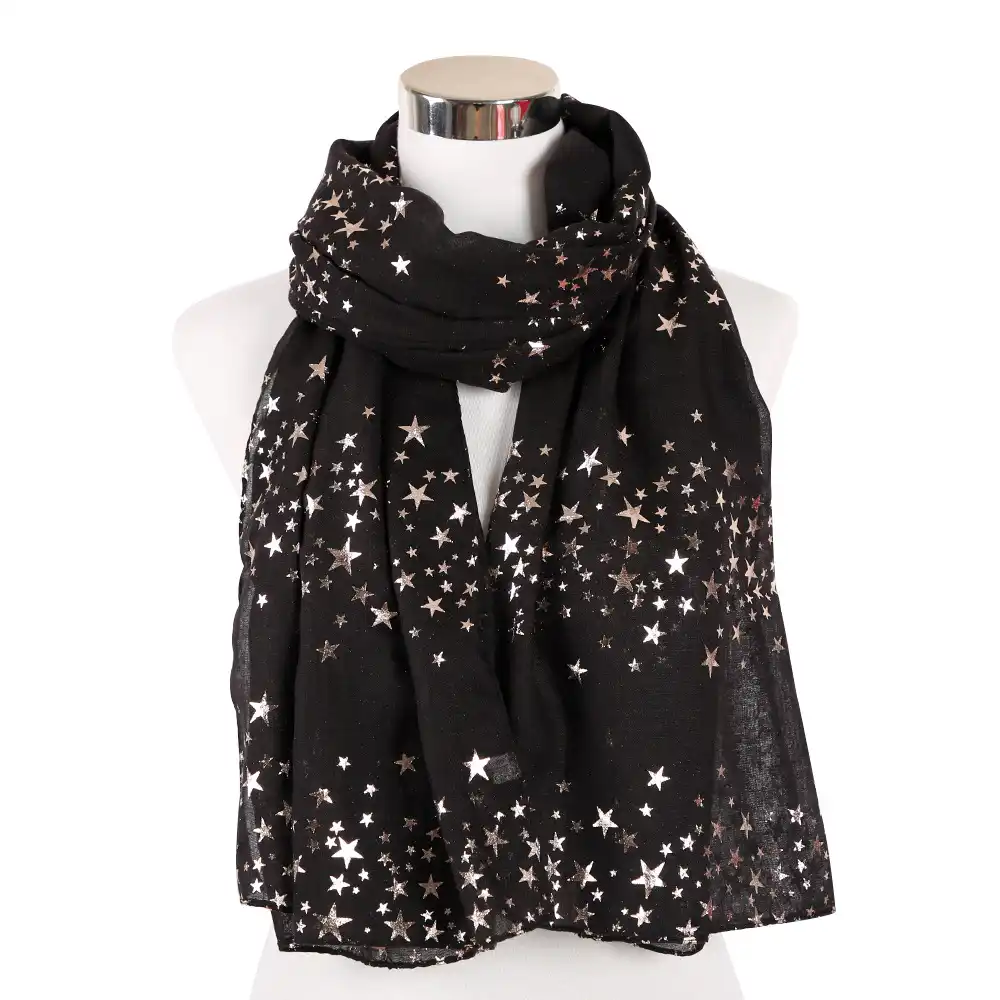 navy and gold shawl