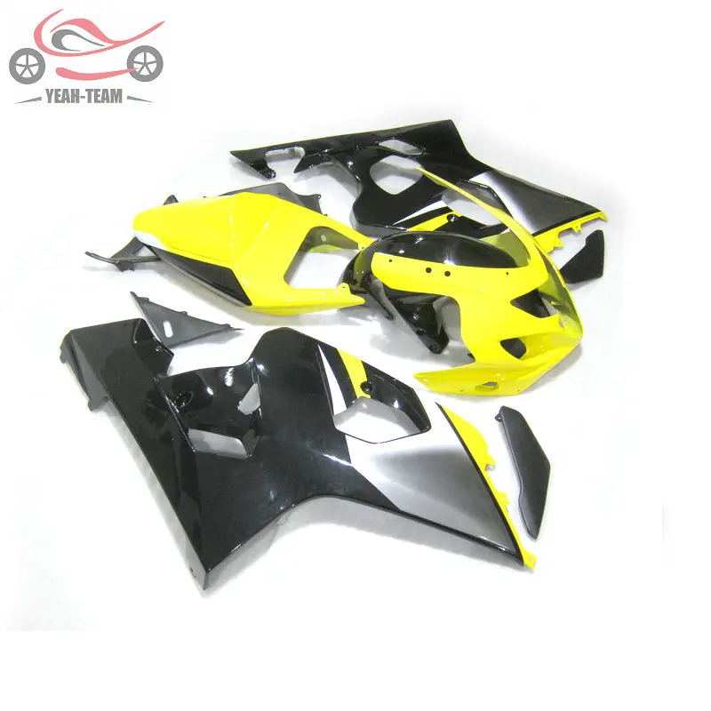 Настройка китайских обтекателей комплект для Suzuki K4 2004 2005 GSXR600/750 04 05 GSX R600 750 желтый черный послепродажный обтекатель обтекателя