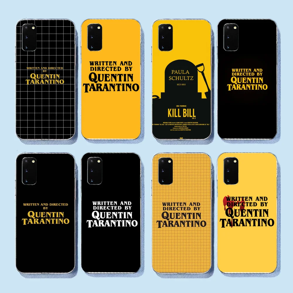 

NBDRUICAI Written Directed Quentin Tarantino Phone Case Cover for Samsung S20 plus ultra S6 S7 edge S8 S9 S10 plus A71
