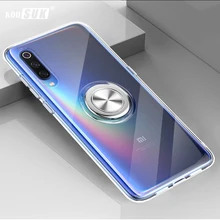 Koosuk Прозрачный чехол для телефона Xiaomi mi 9 mi 9 прозрачный мягкий кремний задняя крышка магнитное кольцо кронштейн защитный корпус Coque