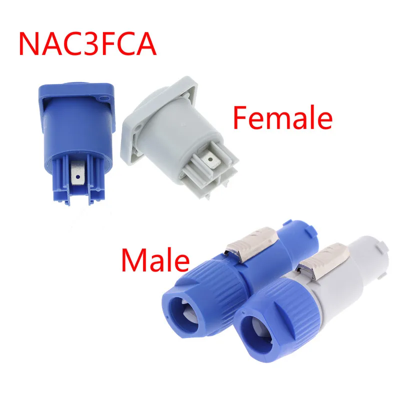 

1pc Power Con Connector NAC3FCA 20A AC Cable Connector 250V 3 Pin Male Female Plug