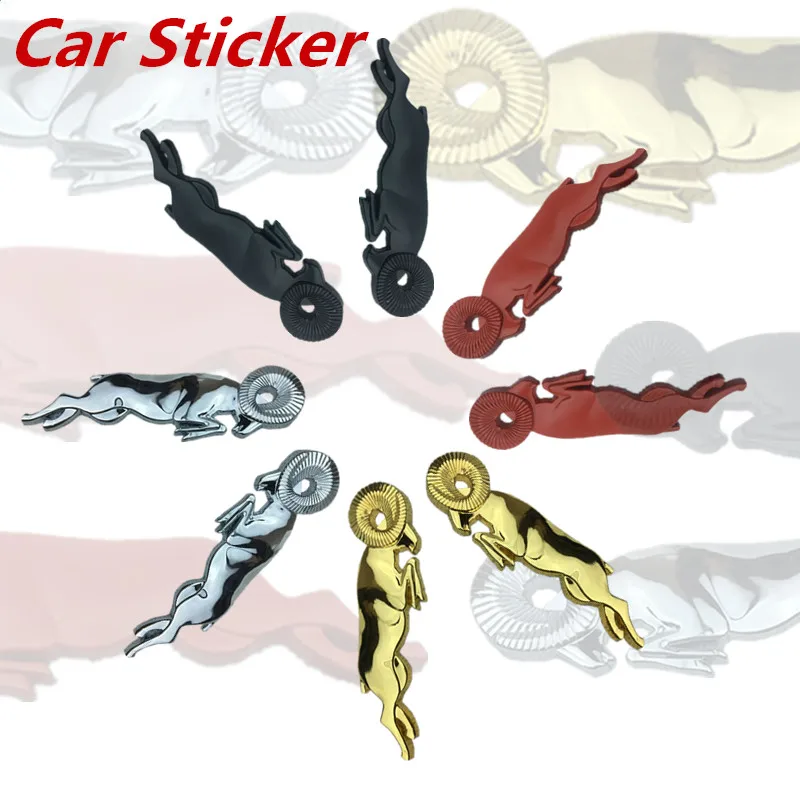 

1 pair Car Head Grill Tailgate Stickers Metal Emblem Refitting Metal Chrome Badge Emblem Sticker Ram head For Dodge Ram Caliber