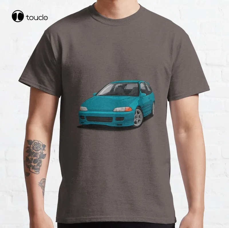 Классическая хлопковая Футболка Civic Eg | Мужская одежда