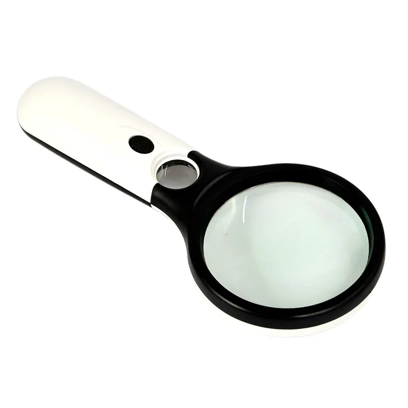40X 5X ручной ювелирные изделия Лупа 3 светодиодный светильник для чтения увеличительное стекло лупа