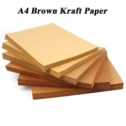 A4 Brown Kraft Paper DIY Handmake Card Making Craft Paper Thick Paperboard Cardboard 200g 300g 400g 10/20/50pcs High Quality